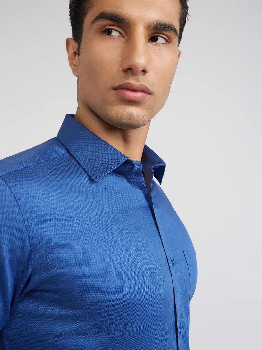 Raymond Slim Fit Opaque Pure Cotton Formal Shirt