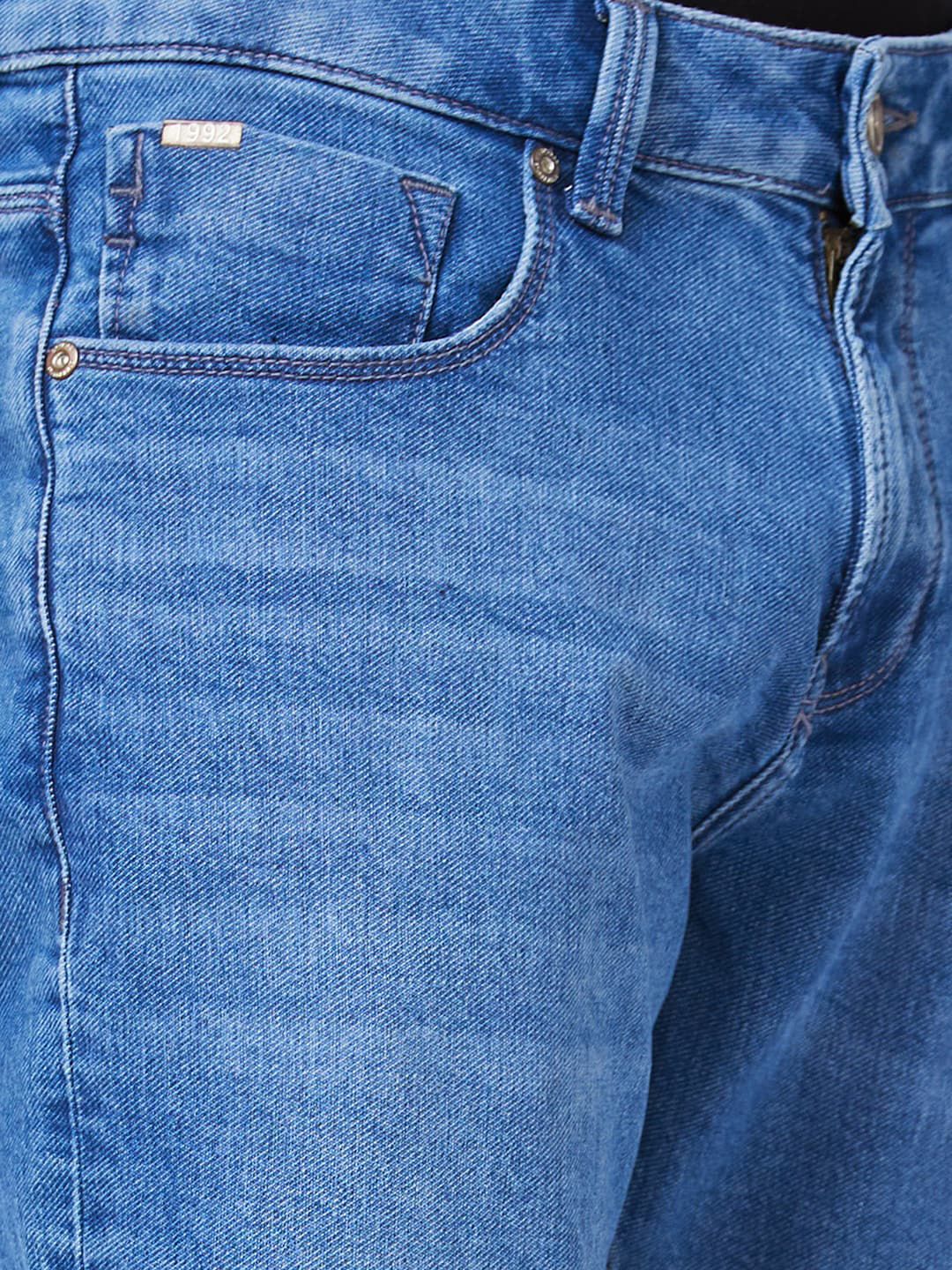 SPYKAR Men Slim Fit Mid-Rise Heavy Fade Cotton Jeans