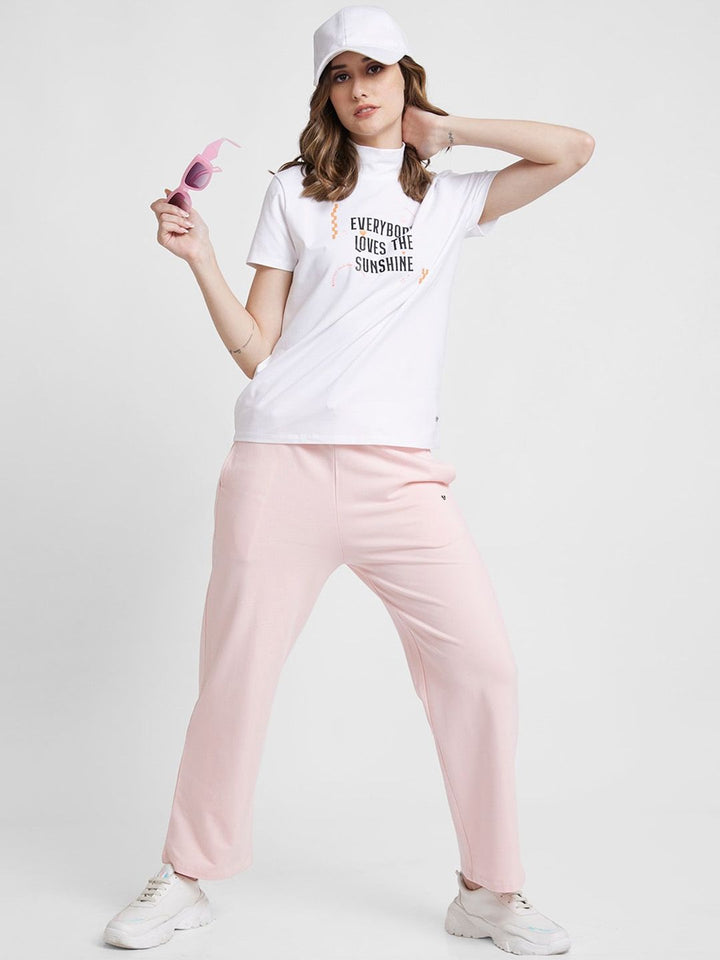 SPYKAR Straight-Fit Mid-Rise Track Pants