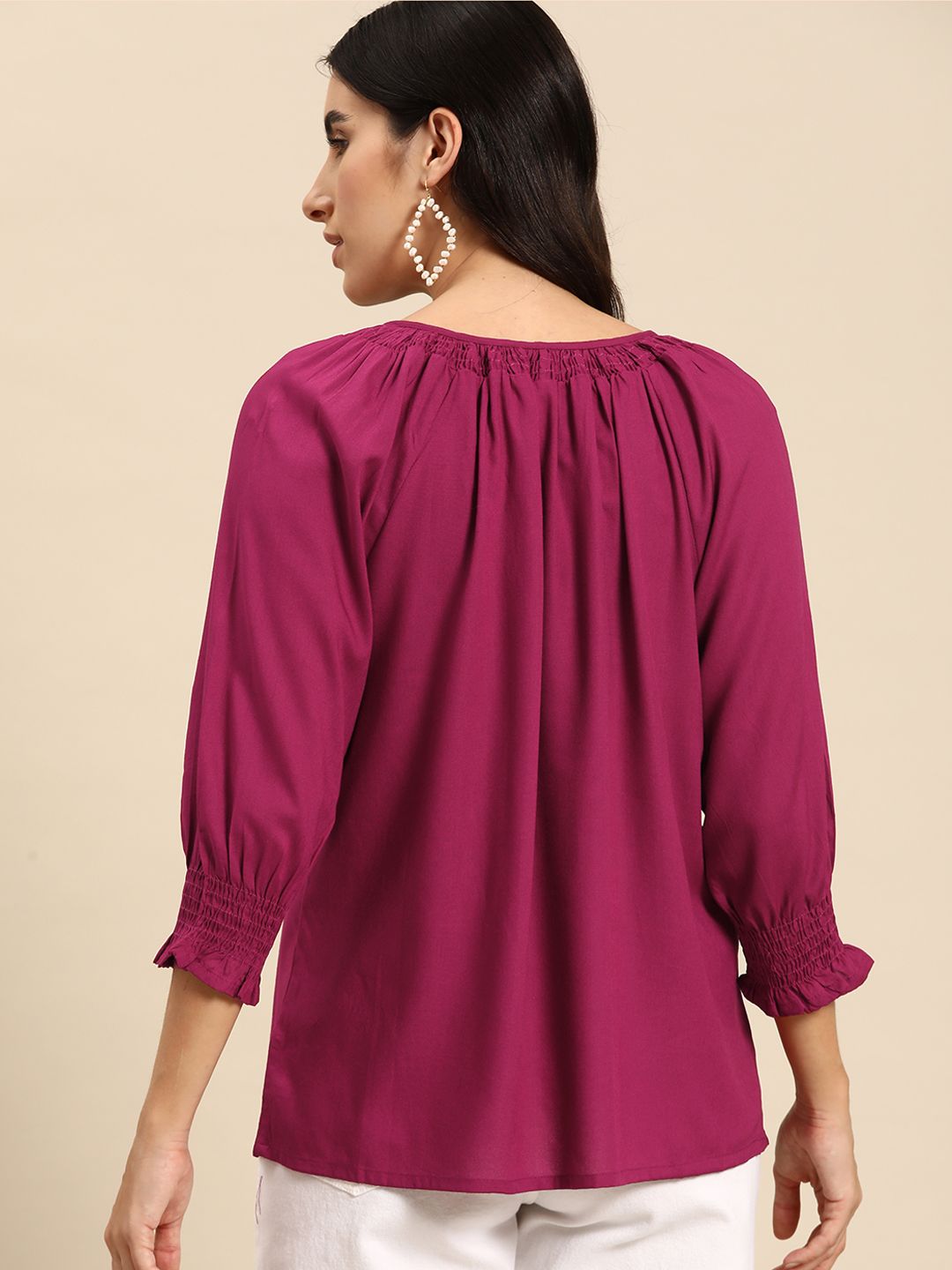 all about you Puff Sleeve Shirt Style Top
