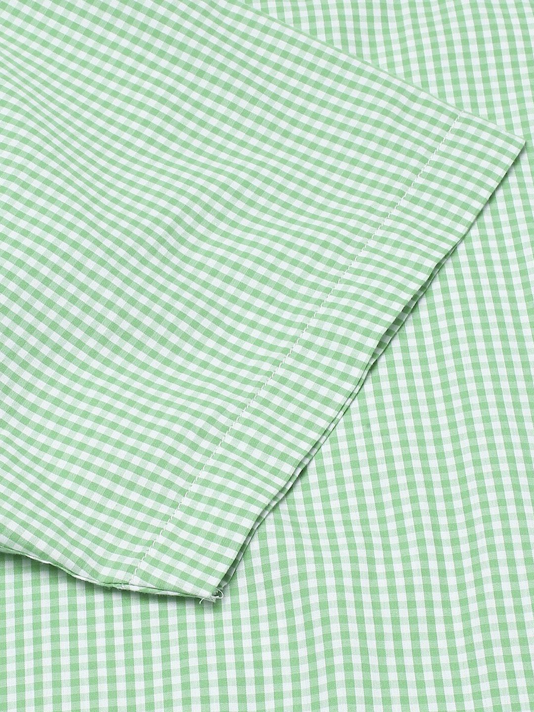 Thomas Scott Plus Size Standard Micro Checked Cotton Casual Shirt