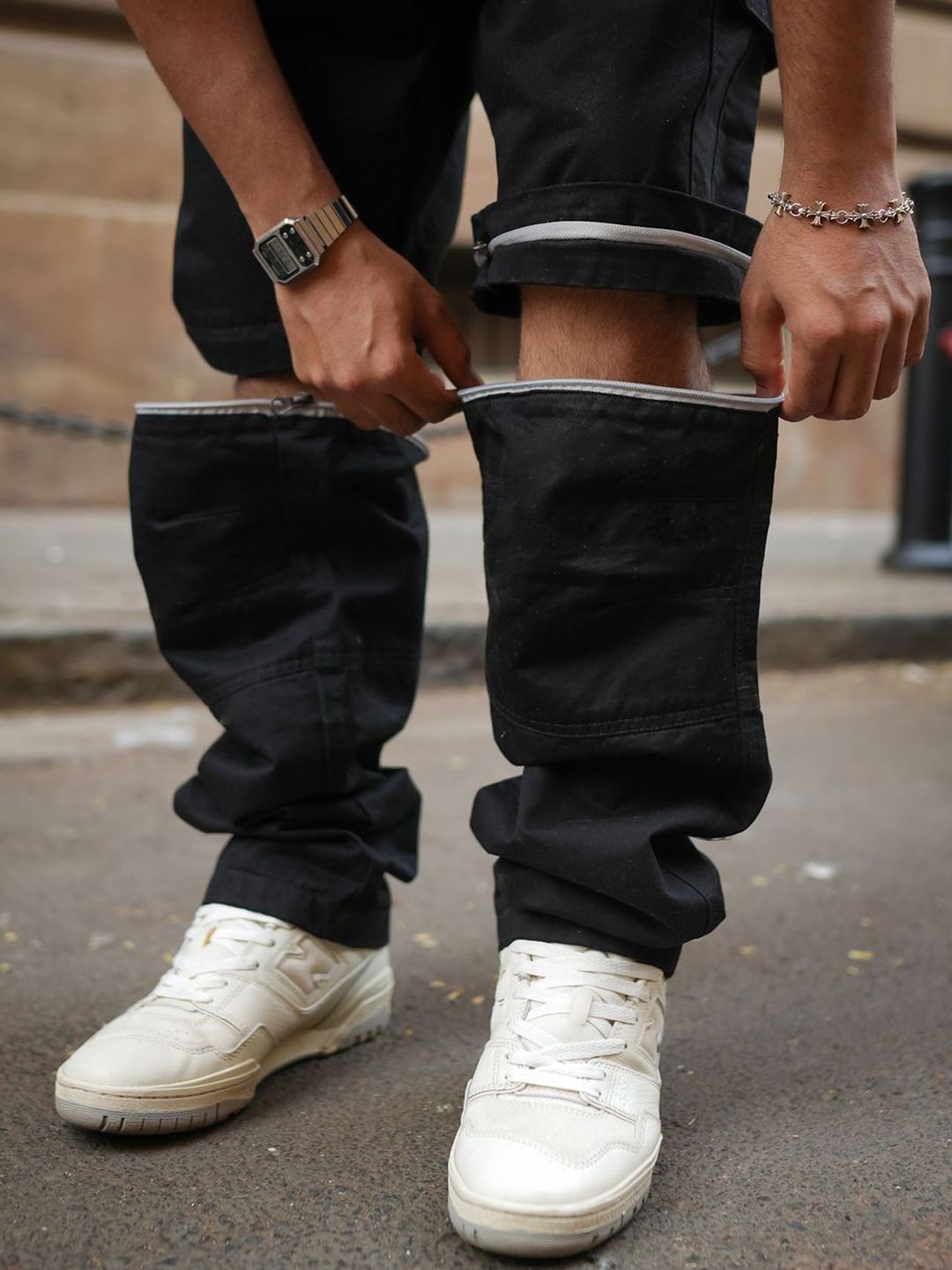 Powerlook Men Loose Fit Cargos Trousers