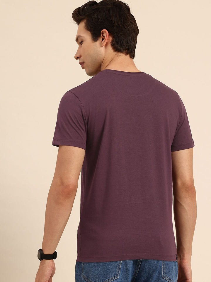 Being Human Pure Cotton Brand Logo Printed Slim Fit T-shirt