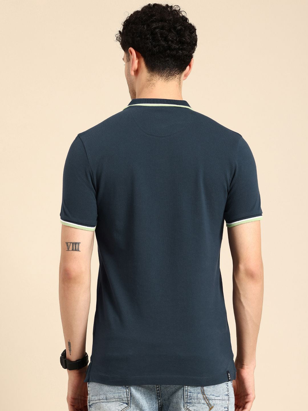 Being Human Polo Collar Pure Cotton T-shirt