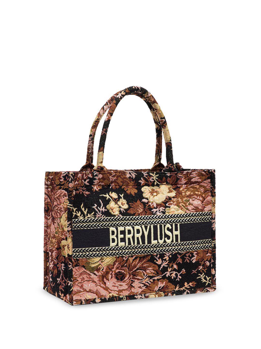 Berrylush Printed Structured Tote Bag