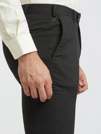 Raymond Men Checked Slim Fit Formal Trousers