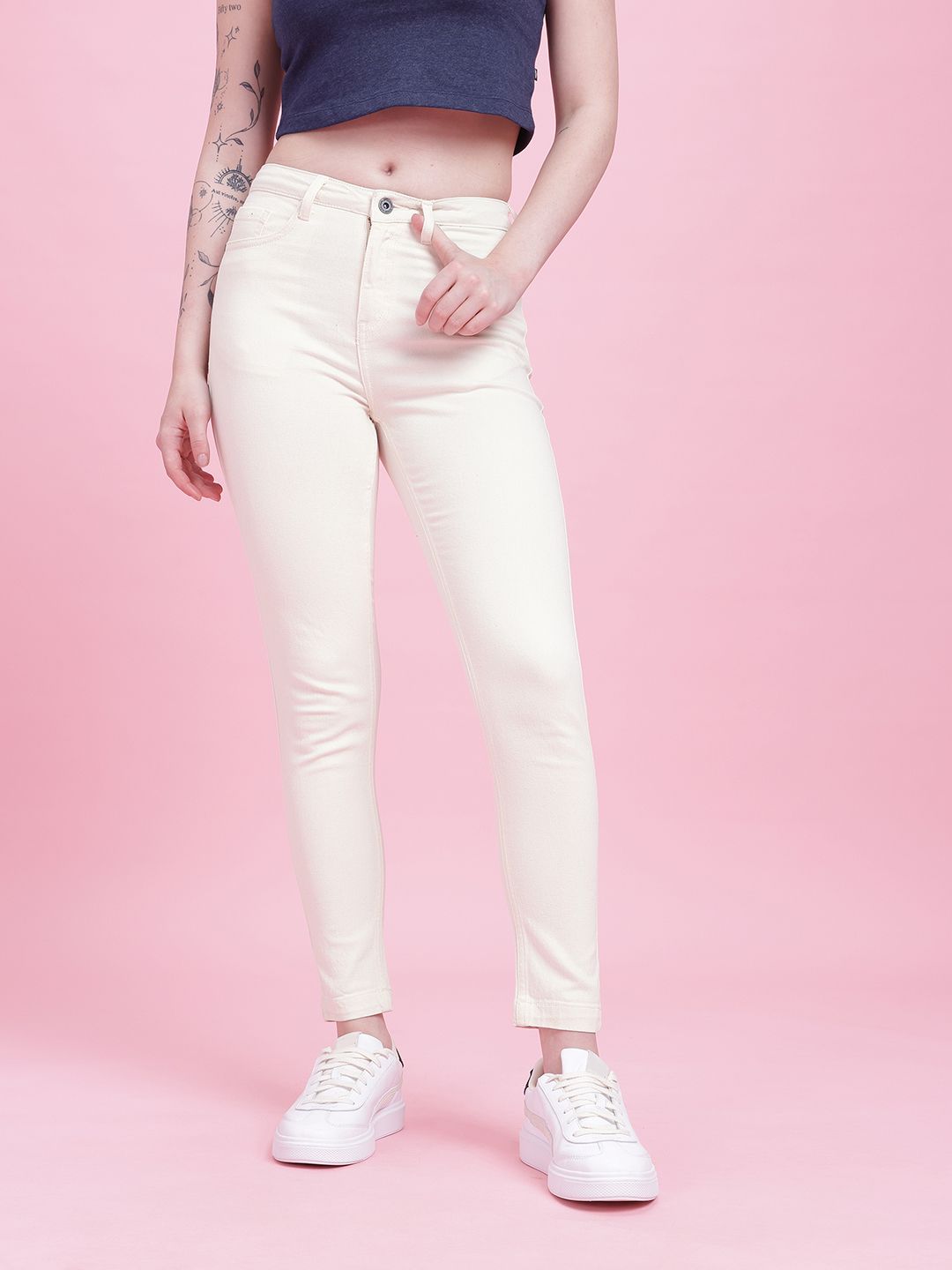 DressBerry Women Skinny Fit High-Rise Jeans