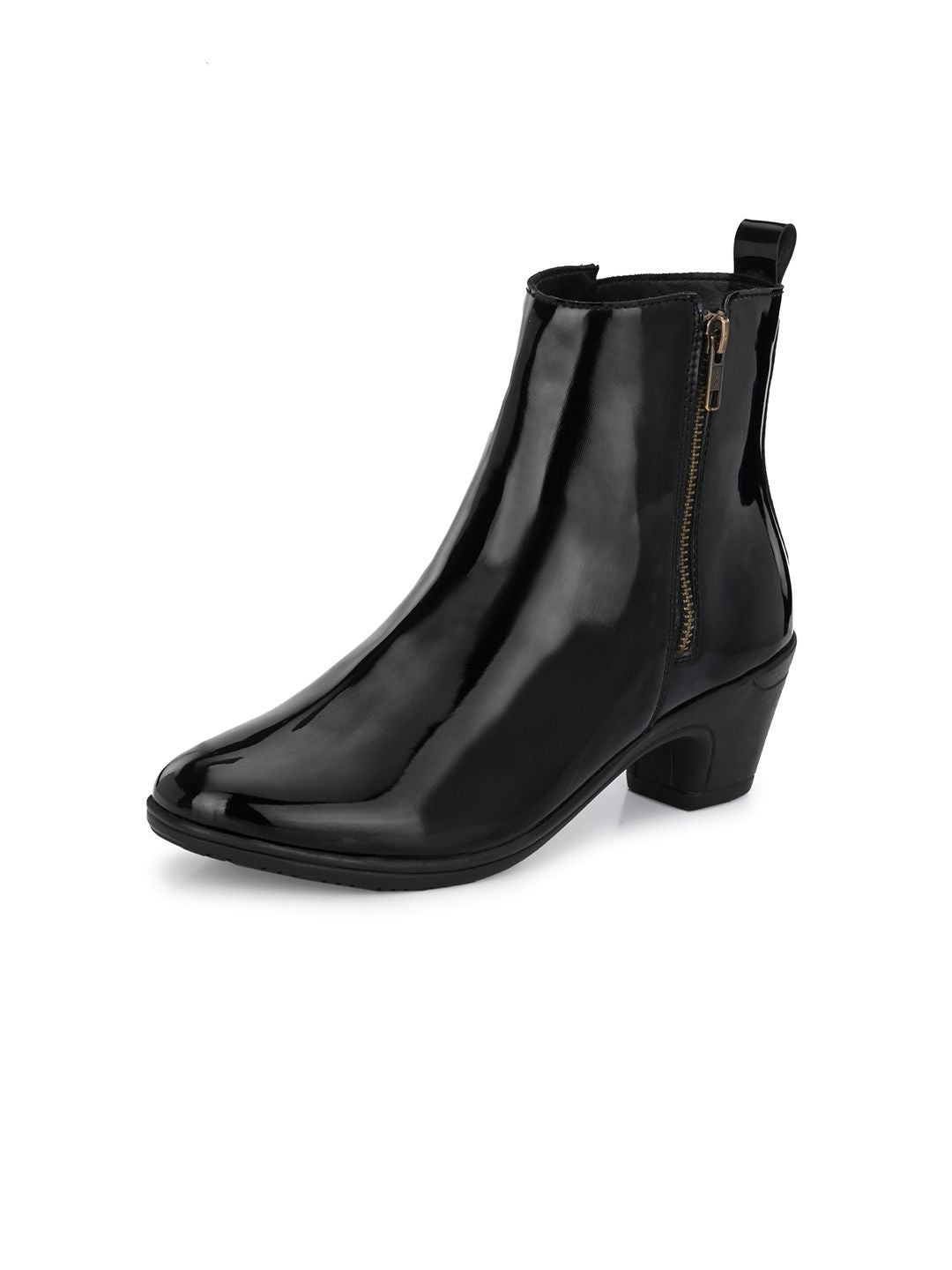 Dressberry Women Black Block Heeled Regular Boots