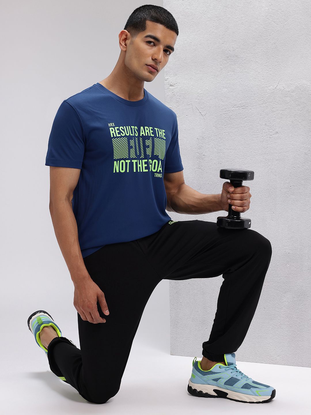 HRX by Hrithik Roshan Typography Print Regular Fit Training T-shirt