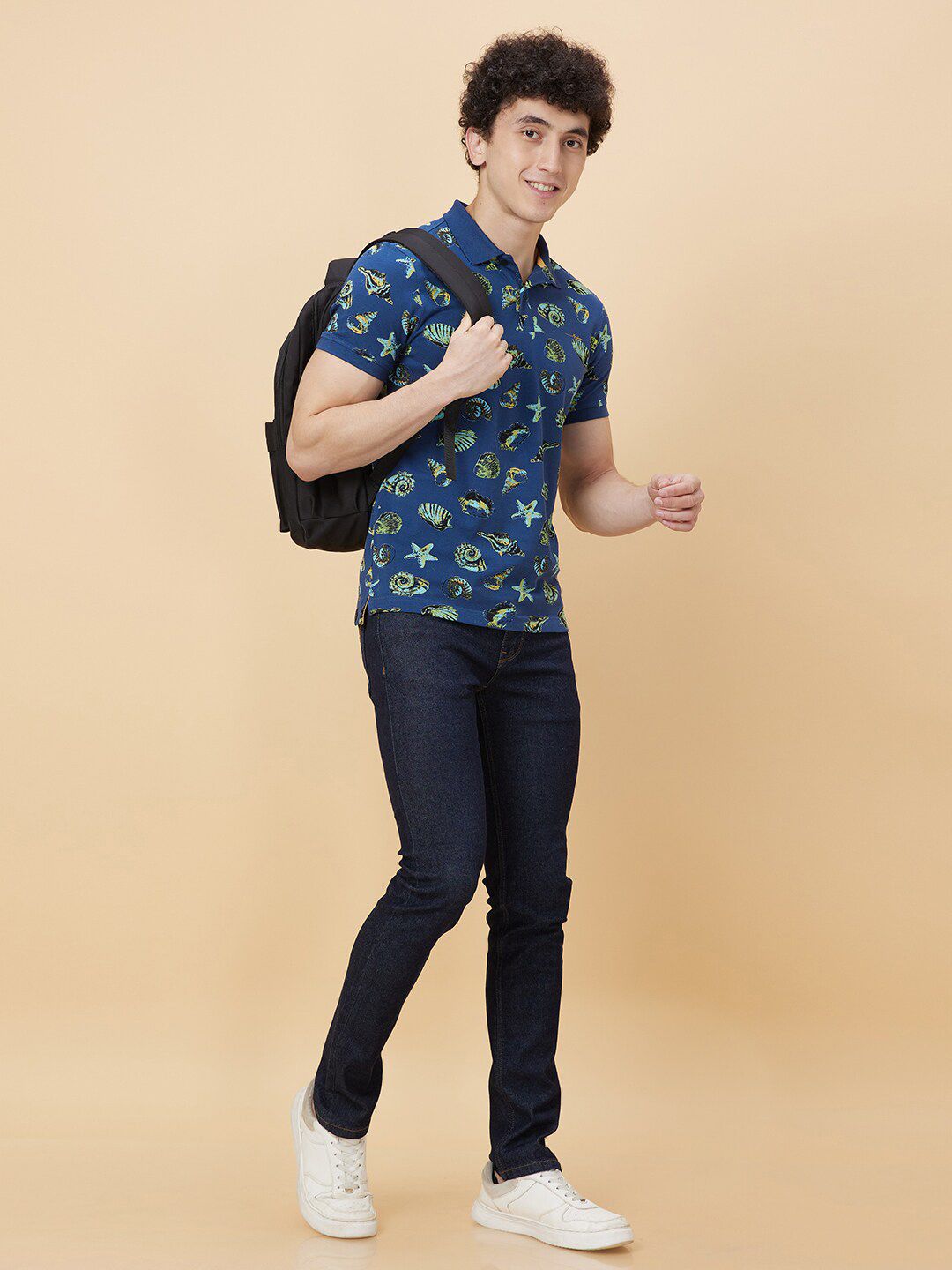 Being Human Conversational Printed Polo Collar T-shirt