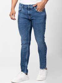 SPYKAR Men Slim Fit Heavy Fade Stretchable Cotton Jeans
