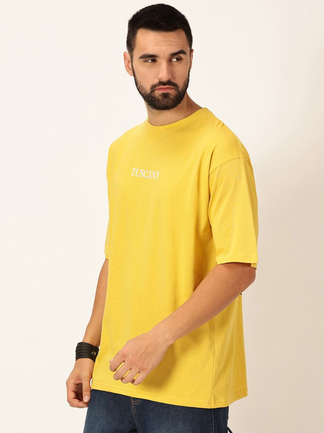 Thomas Scott Graphic Printed Bio Finish Pure Cotton Oversized T-shirt