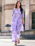 W Floral Printed Pure Cotton Kurta with Palazzos