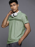 HRX by Hrithik Roshan Men Striped Polo Collar T-shirt