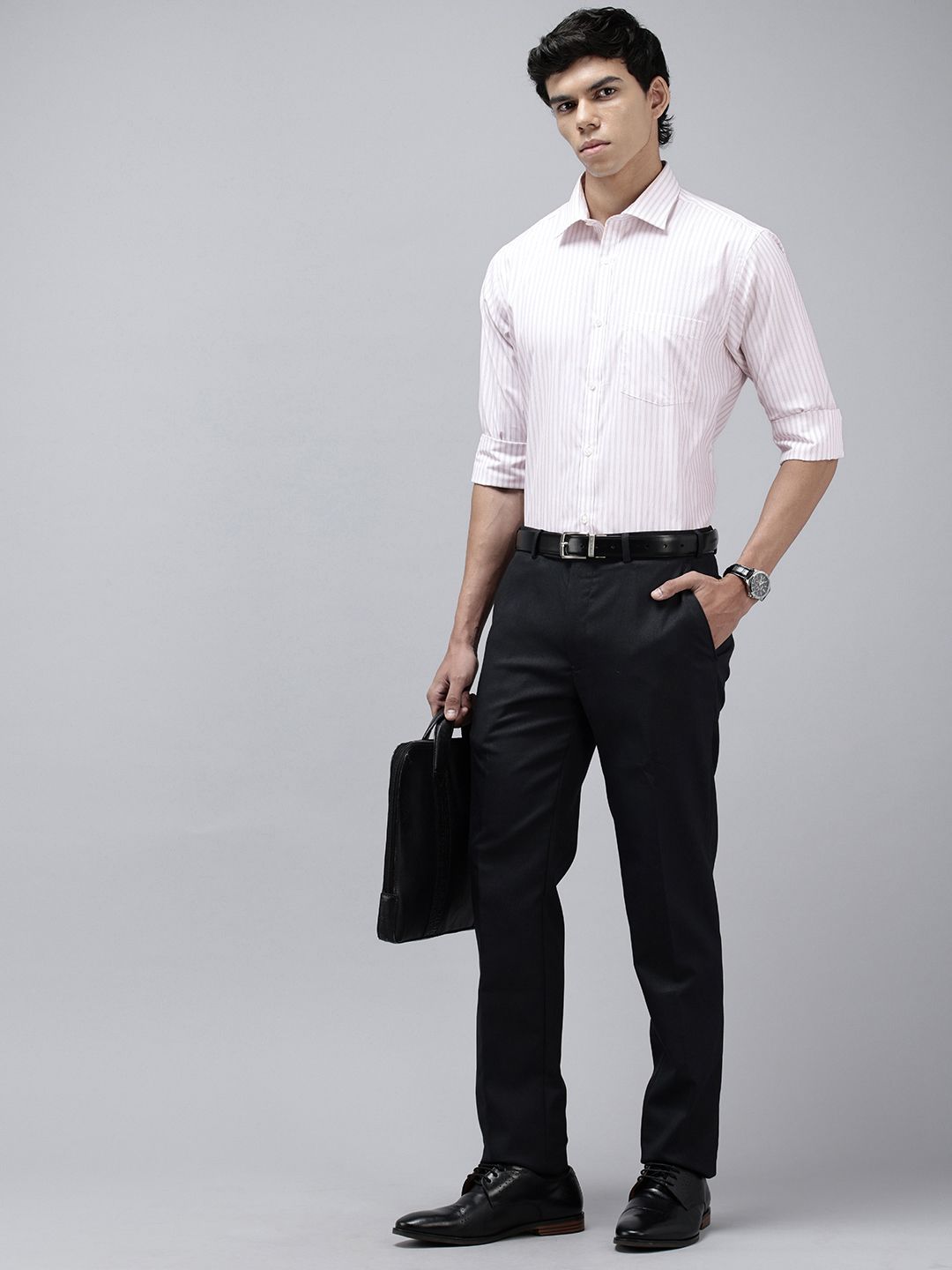 Park Avenue Slim Fit Striped Formal Shirt