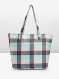 Anouk Self Checked Structured Shoulder Bag