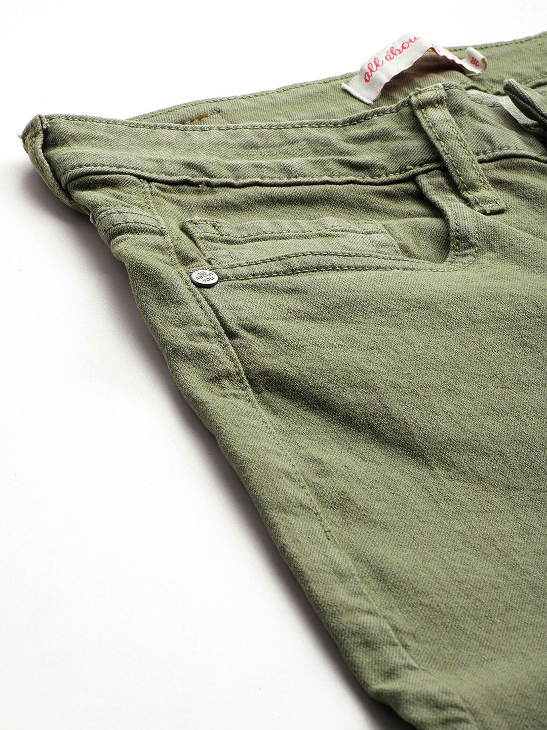 all about you Women Slim Bootcut High-Rise Stretchable Jeans