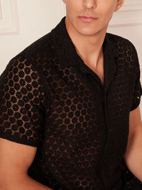 DENNISON Men Smart Block Printed Casual Shirt