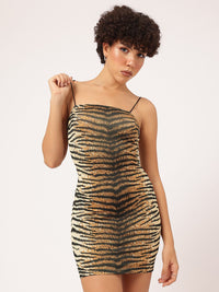 DressBerry Leopard Love Print Bodycon Mini Dress