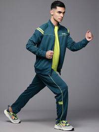 HRX by Hrithik Roshan Contrast Stripe Raglan Sleeve Rapid-Dry Running Tracksuit