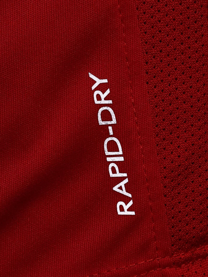 HRX by Hrithik Roshan Brand Logo Printed Raglan Sleeves Rapid-Dry Training T-shirt