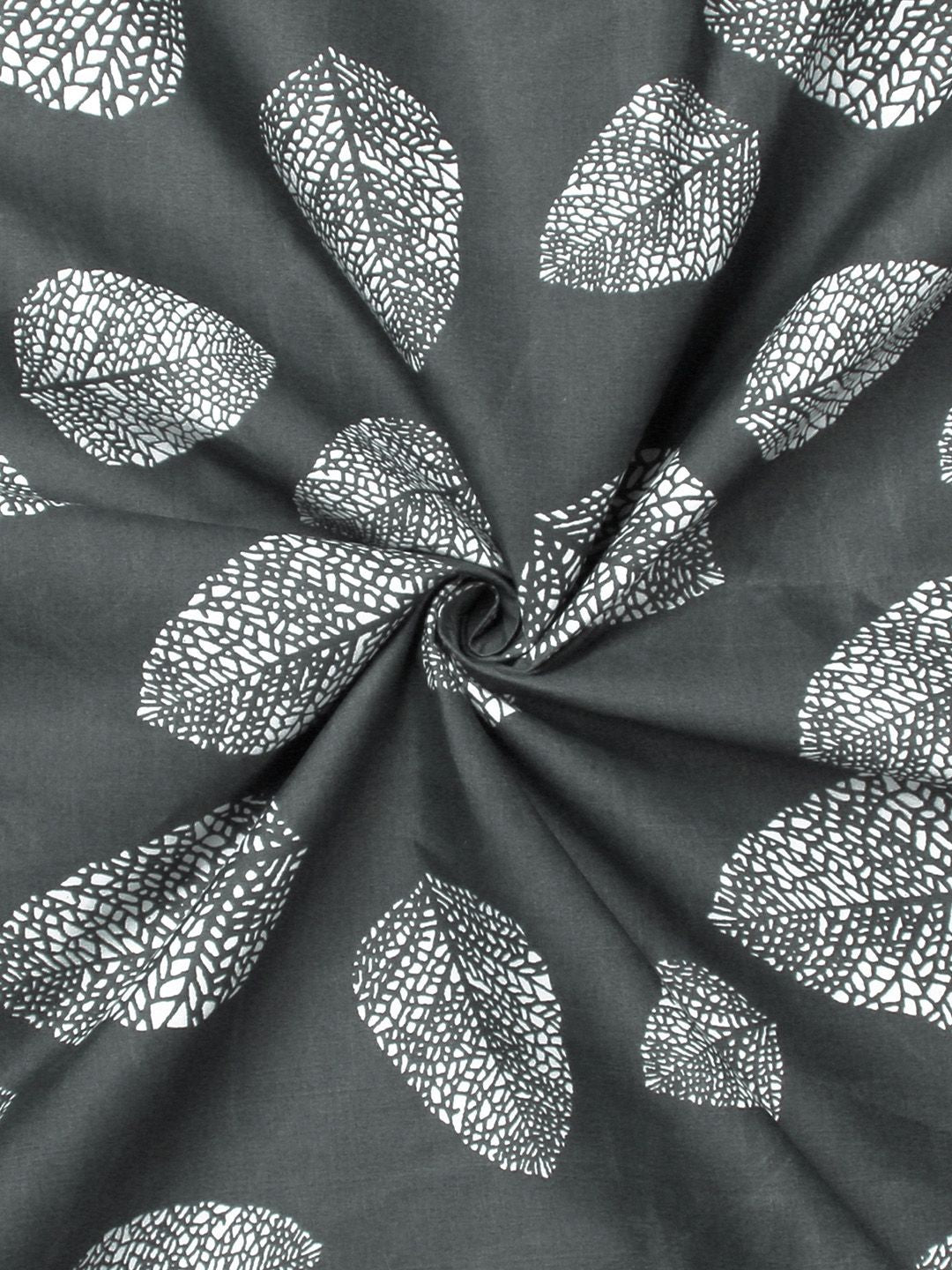 Story@home Green & White Floral Microfiber 180 TC Single Bedsheet With 1 Pillow Cover