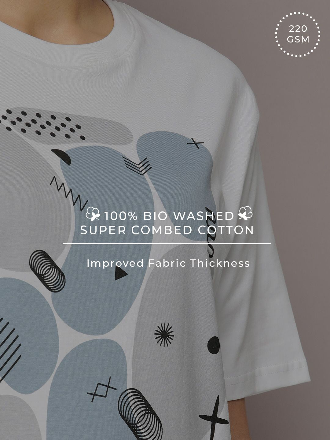 DILLINGER Graphic Printed Oversized Pure Cotton T-Shirt