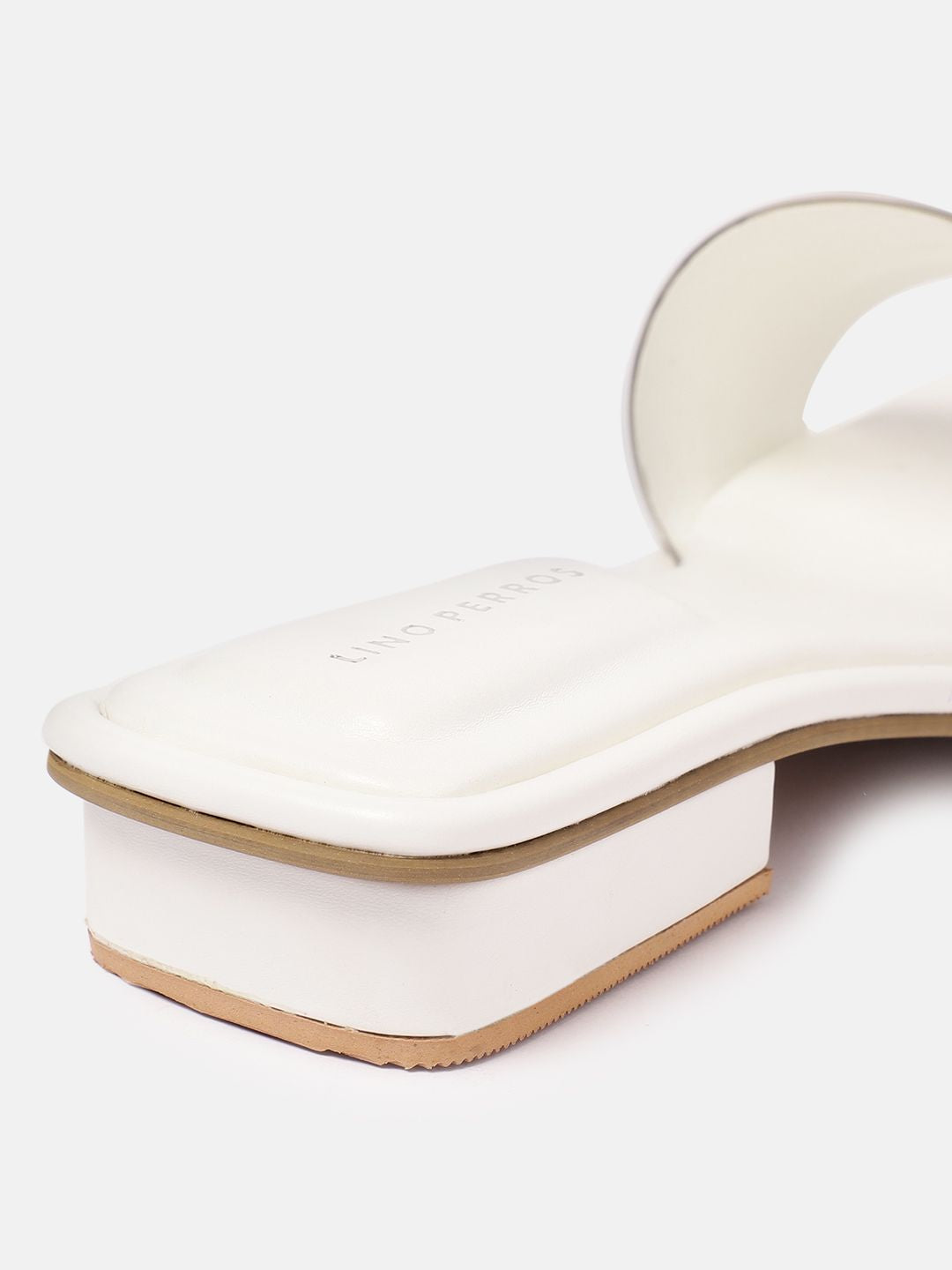 Lino Perros Women Striped Open Toe Flats