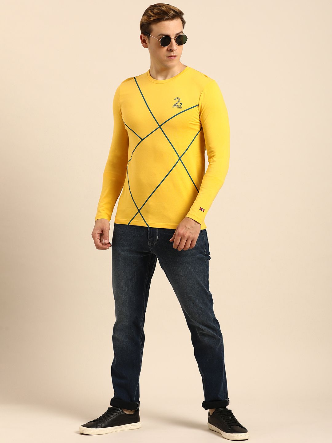 Being Human Striped Pure Cotton T-shirt