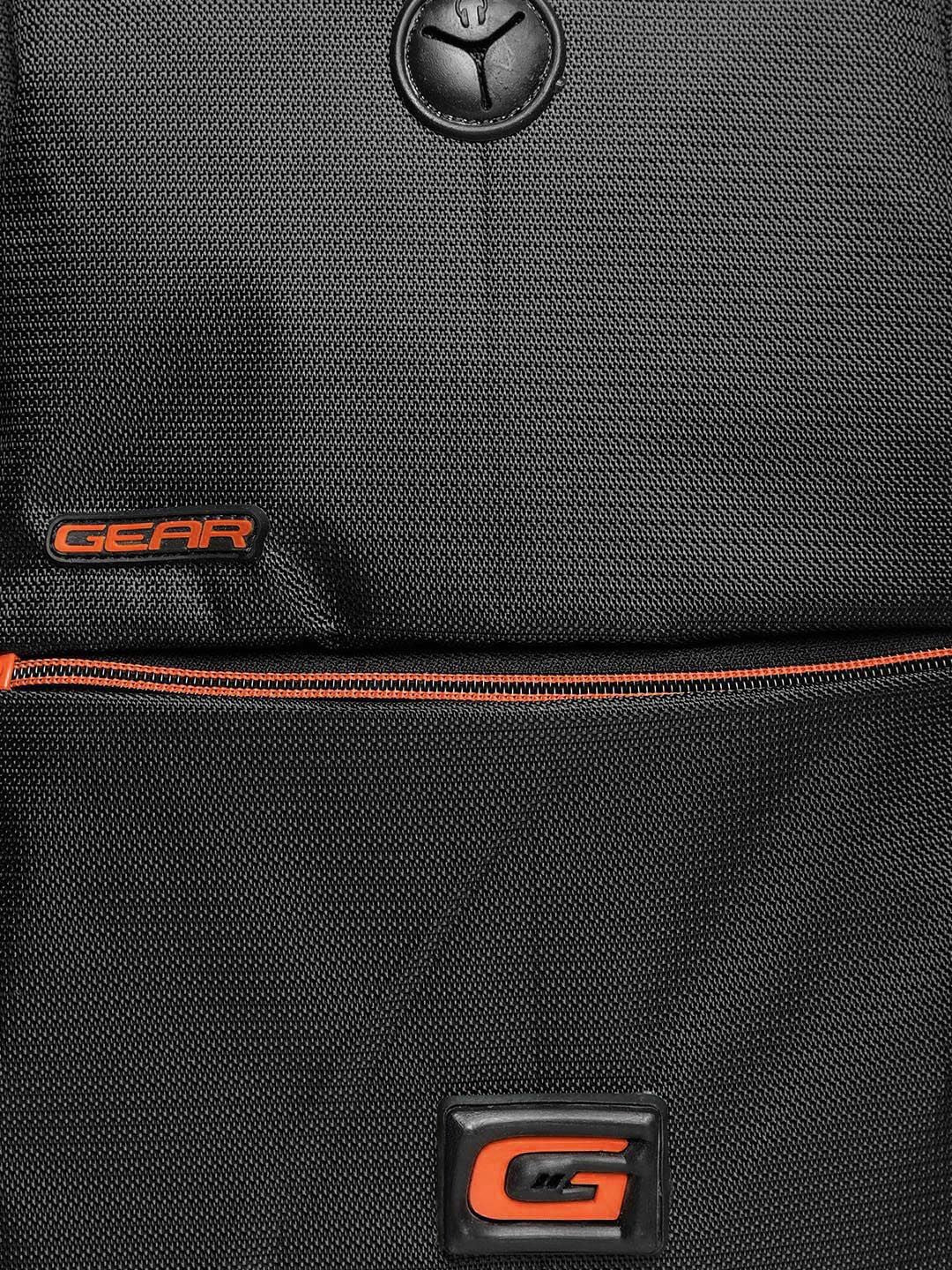 Gear Unisex Black Solid Backpack