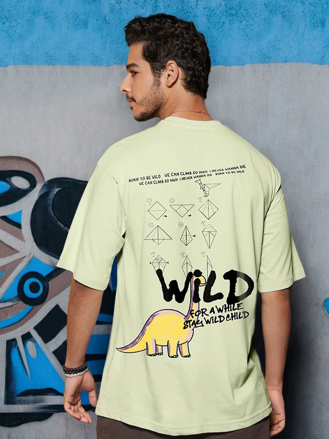 Bewakoof Wild Graphic Printed Oversized T-shirt