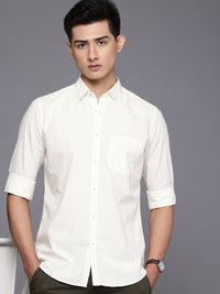 Raymond Striped Pure Cotton Casual Shirt