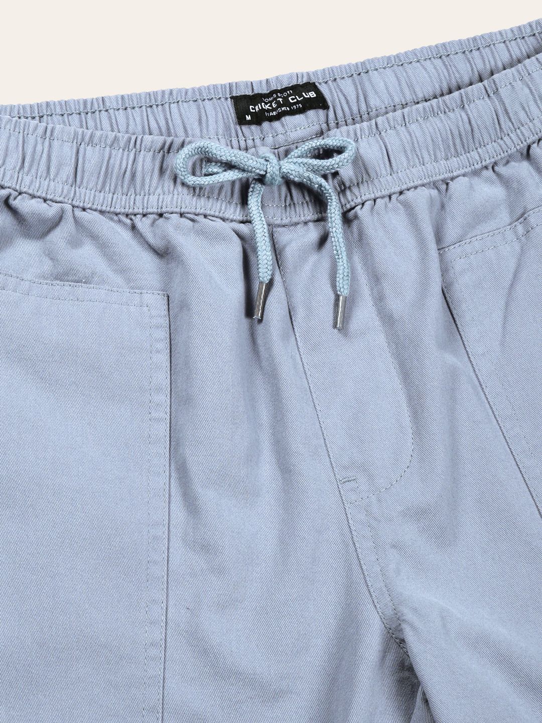 Thomas Scott Men Relaxed Loose Fit Mid-Rise Pure Cotton Easy Wash Trousers