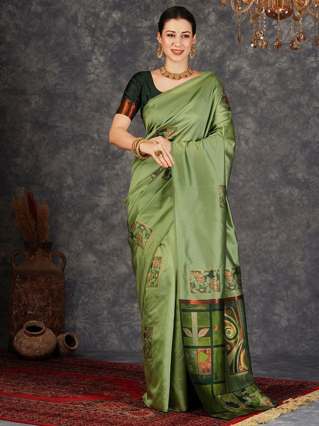 KALINI Woven Design Banarasi Saree