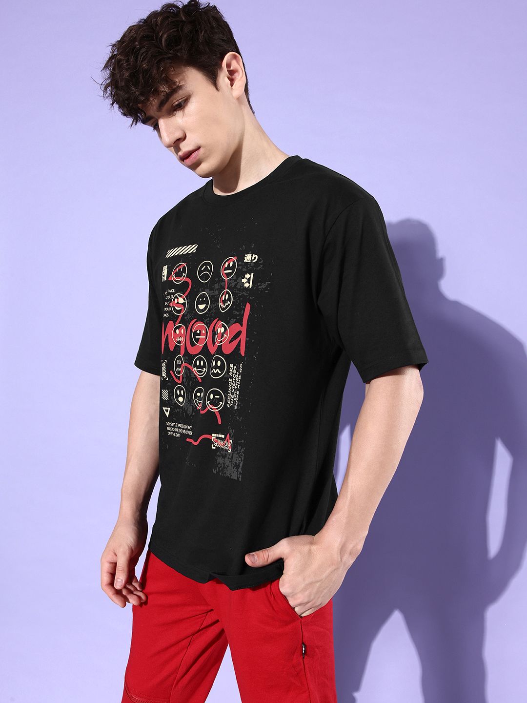 DILLINGER Printed Pure Cotton Oversized T-shirt