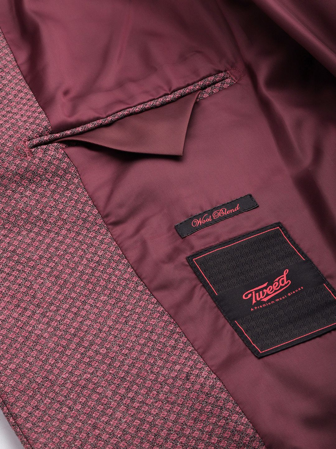 Raymond Men Self Design Single Breasted Formal Blazer