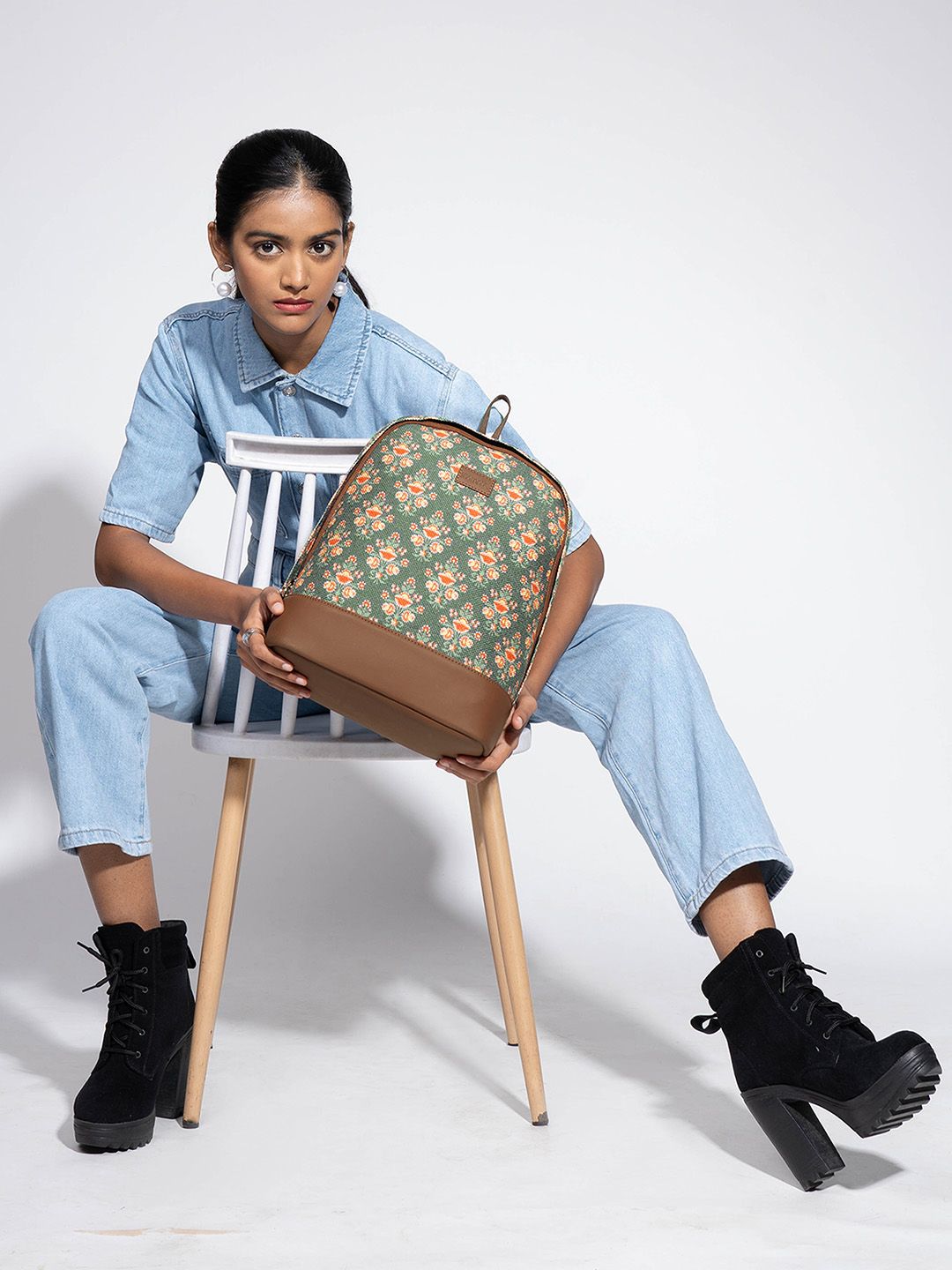 ZOUK Ethnic Motifs Printed Backpack