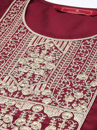 House of Pataudi Ethnic Motifs Embroidered Sequinned Jashn Kurta with Palazzos & Dupatta