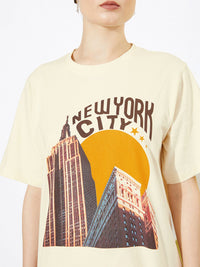 DILLINGER Women Graphic Printed Oversized T-shirt