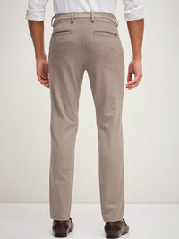 THE BEAR HOUSE Men Solid 4 Way Stretch Formal Trouser