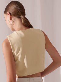 STREET 9  V-Neck Sleeveless Waistcoat