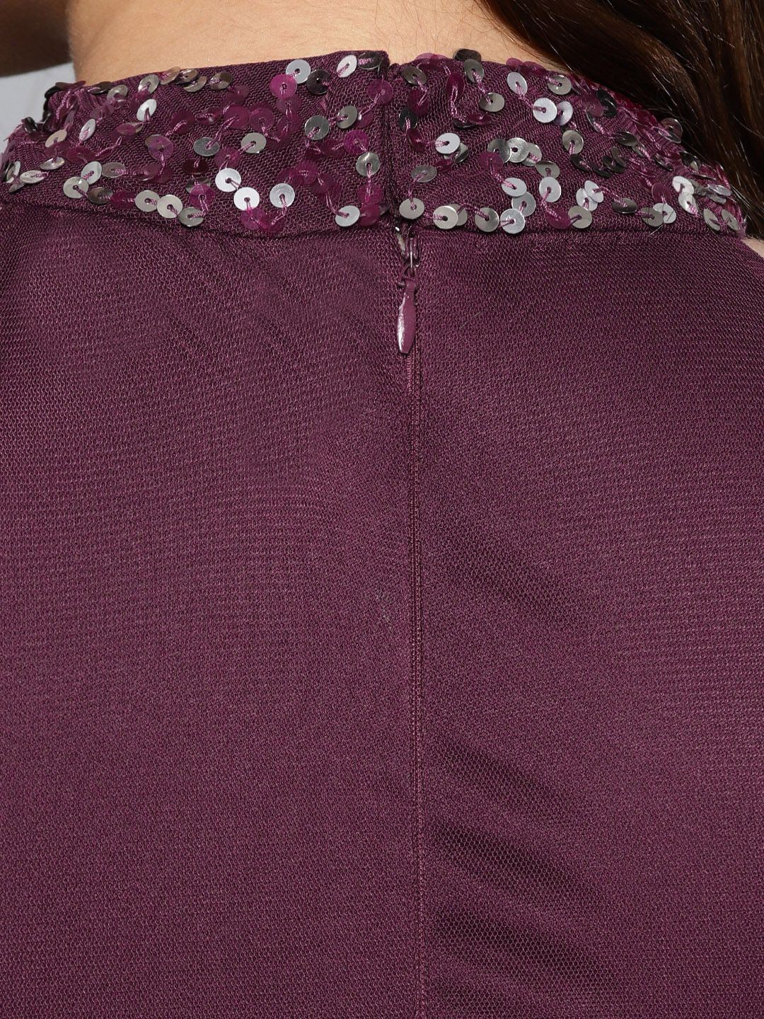 STREET 9 Women Cold-Shoulder Embellished Detail Maxi Dress