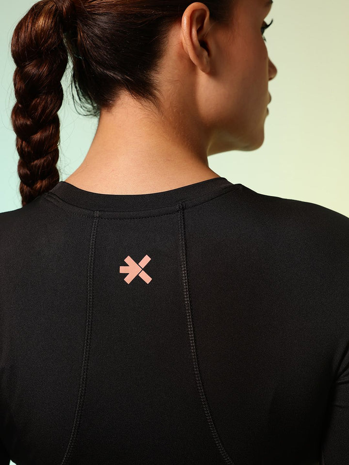 HRX by Hrithik Roshan Rapid Dry Active Goddess Training Crop T-shirt