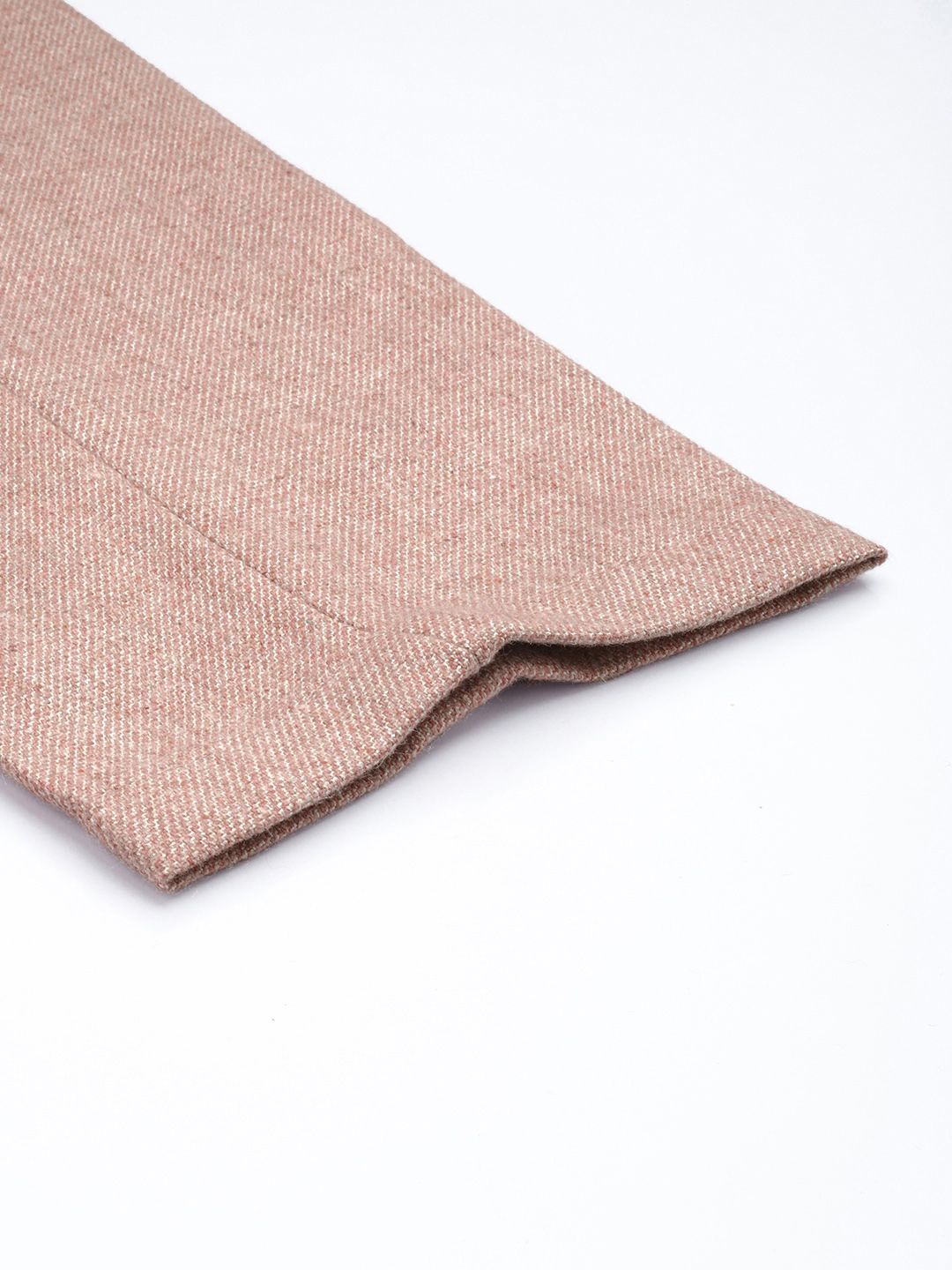 Mr Bowerbird Men Tailored Fit Textured Pleated Trousers