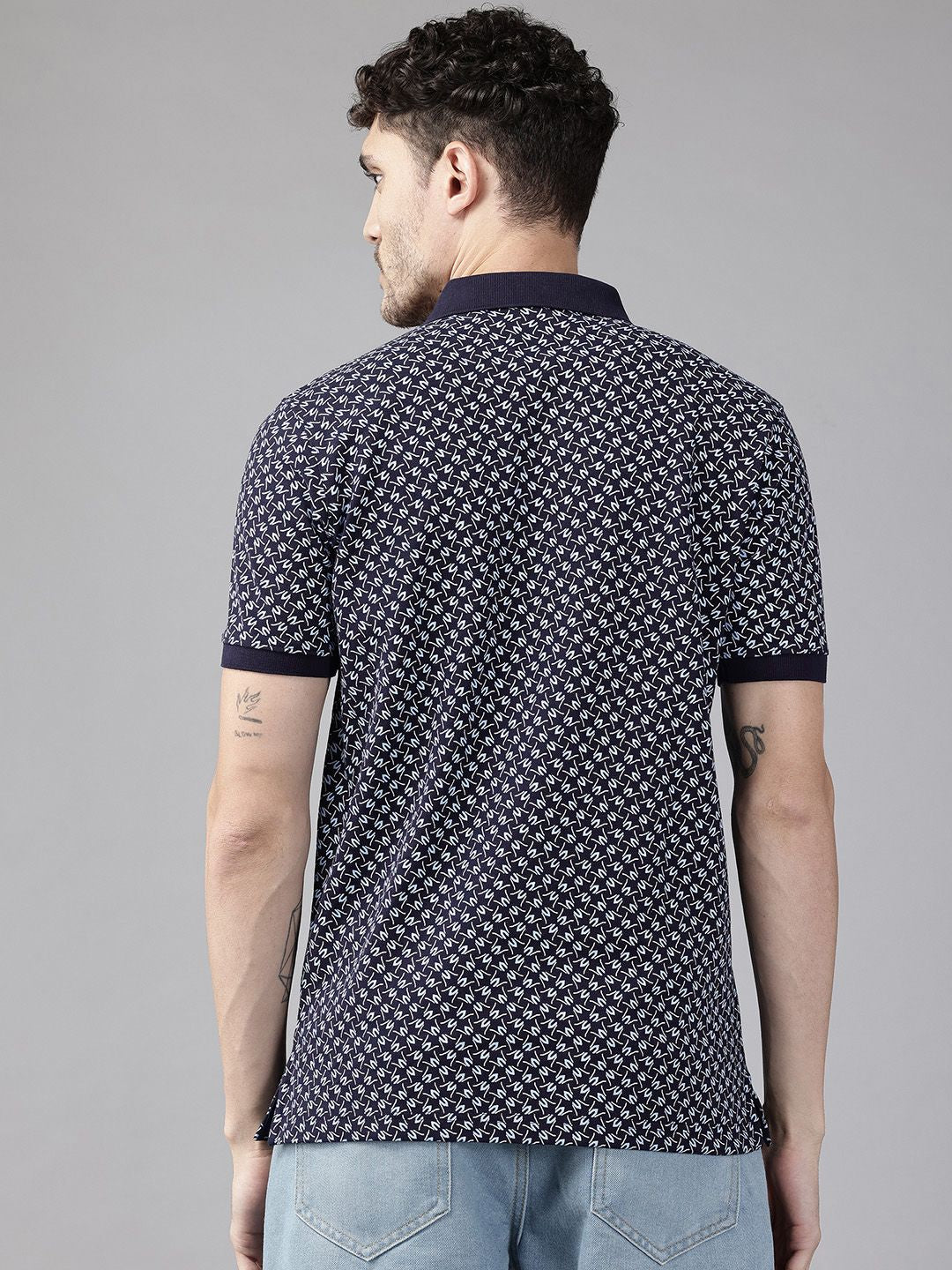 Park Avenue Printed Polo Collar T-shirt