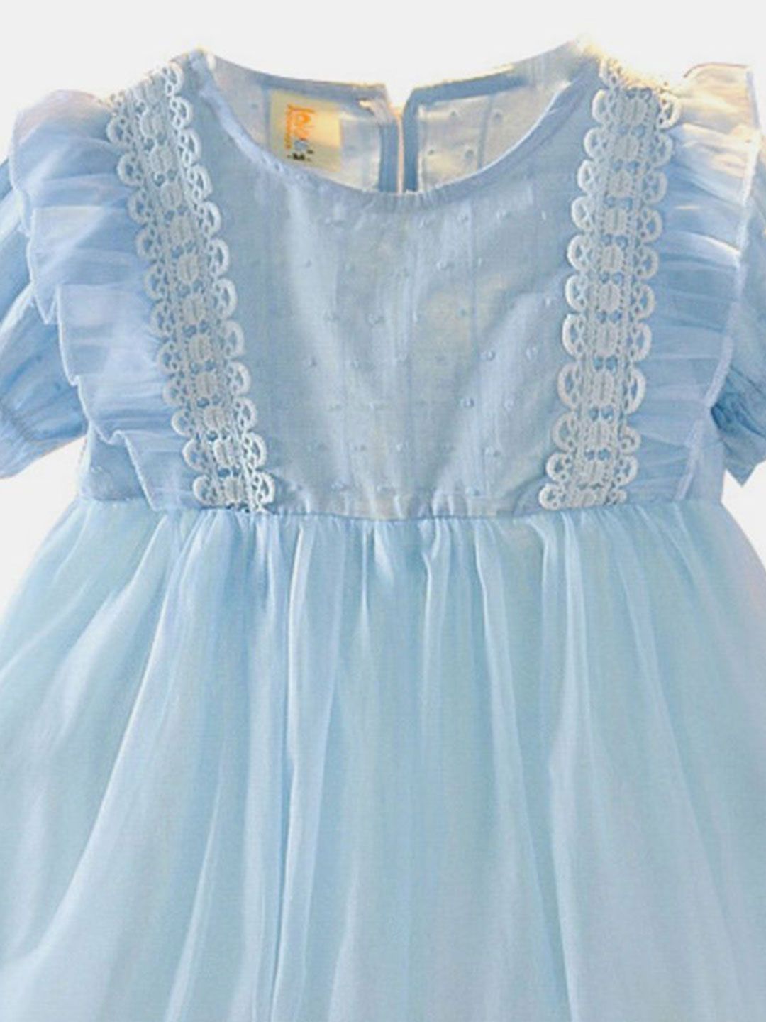 YK Girls Cotton Self Design Dress