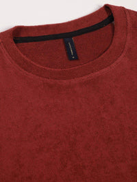 Thomas Scott Men Solid Round Neck Cotton Oversized T-shirt