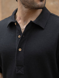 Powerlook Men Textured Spread Collar Casual Shirt