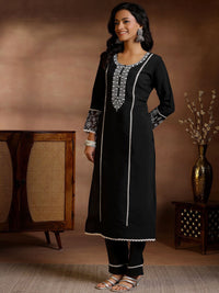 Libas Floral Yoke Design Panelled Sequinned Kurta with Trousers & Dupatta