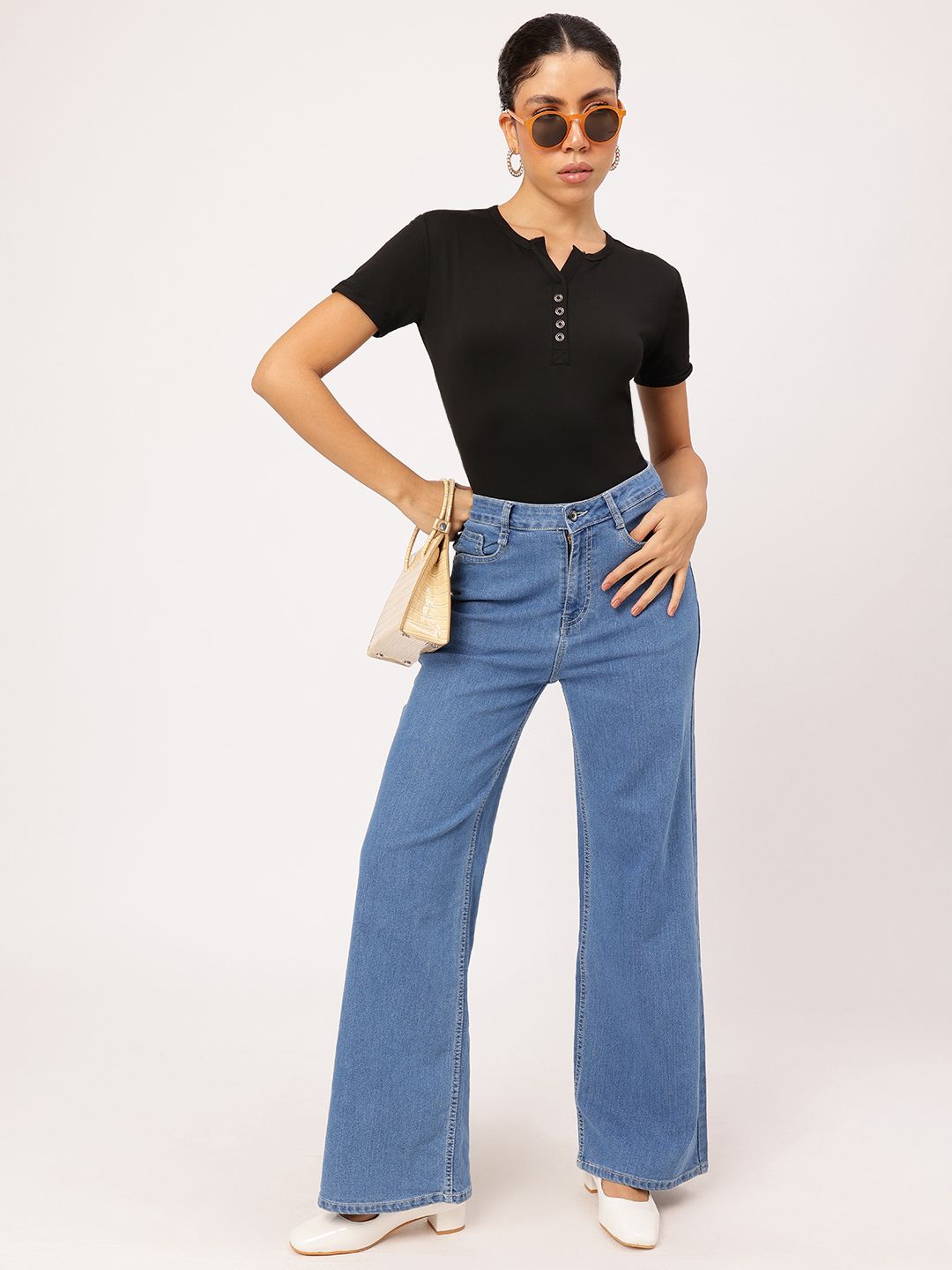 DressBerry Easy Breezy Henley Neck T-shirt